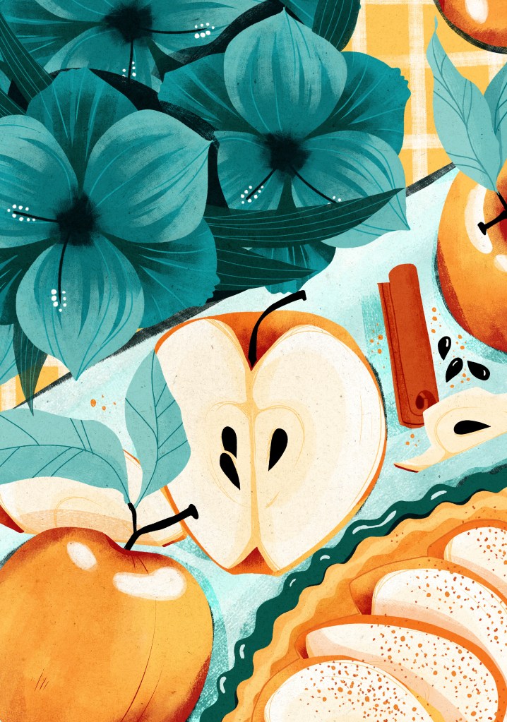 illustration recette tarte au pomme