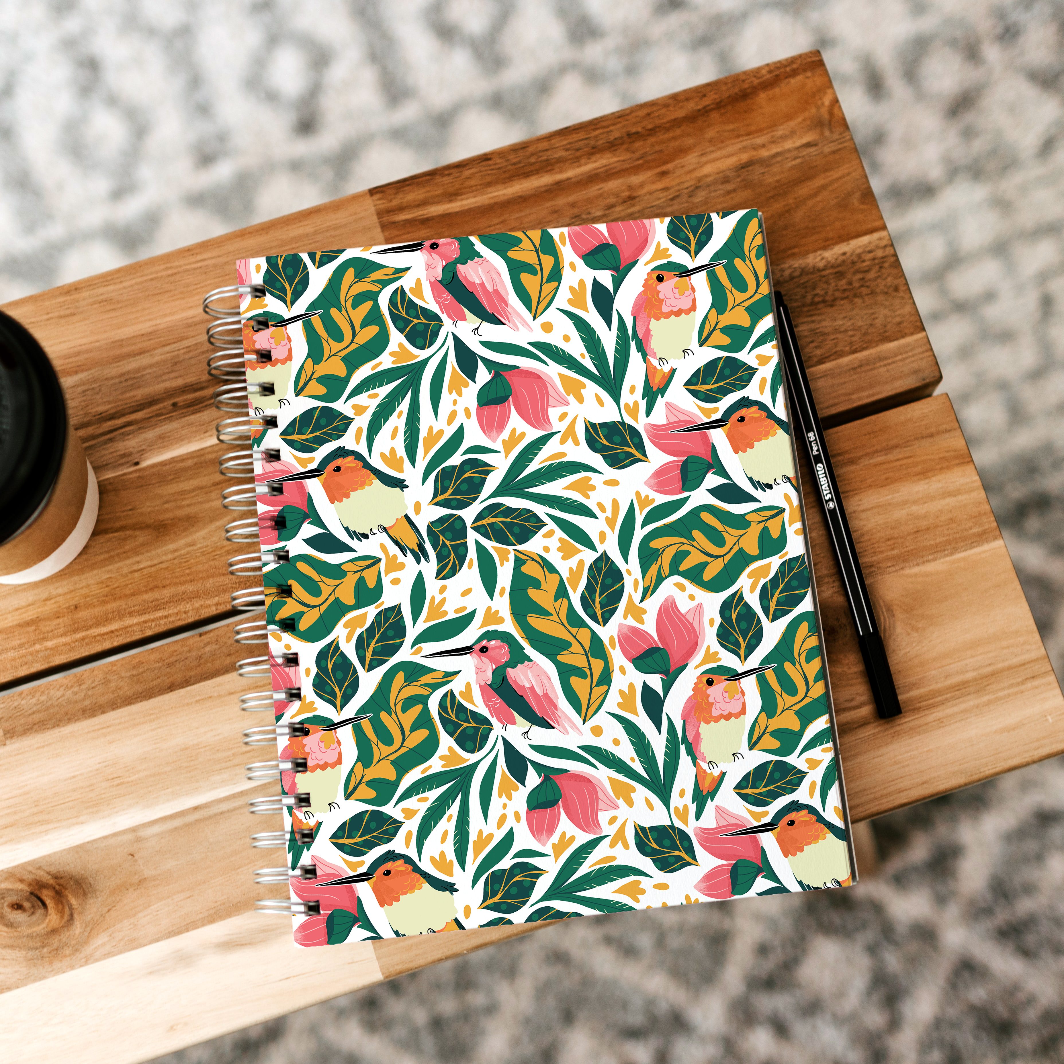 carnet de note à motif