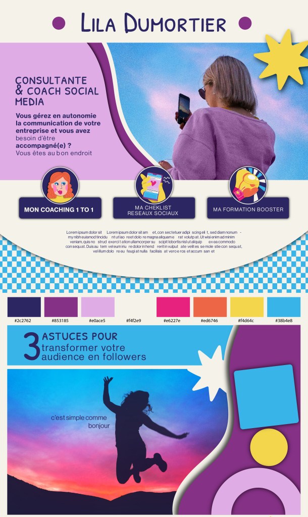 identité visuelle colorée