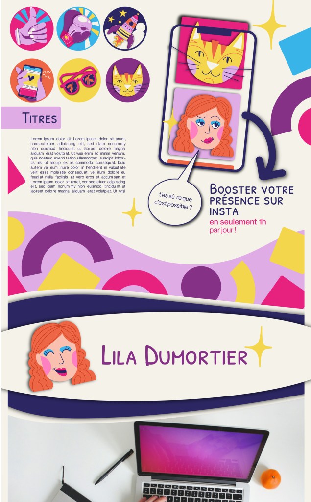 identité visuelle colorée