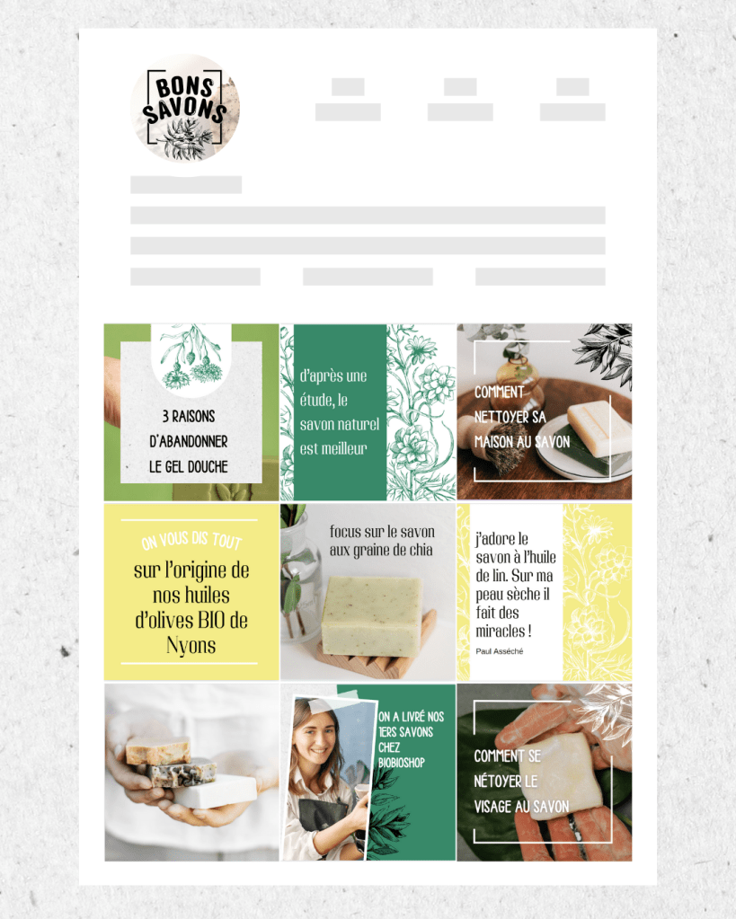 exemple feed instagram