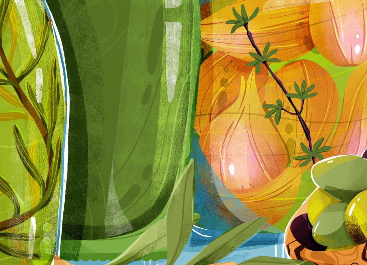 illustration gastronomie méditerranéenne