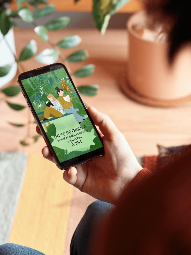 rรฉseaux sociaux illustration de post