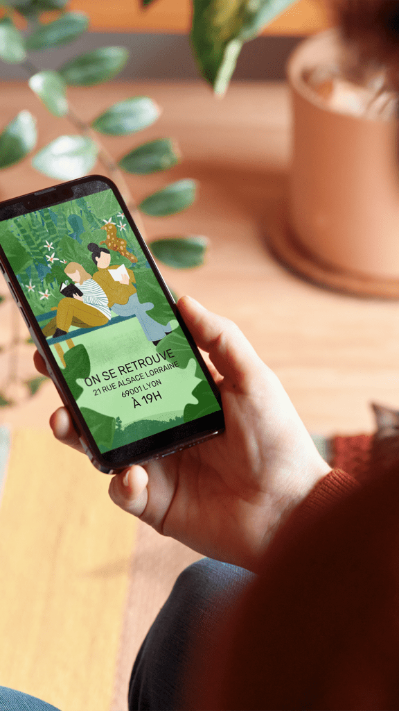 réseaux sociaux illustration de post