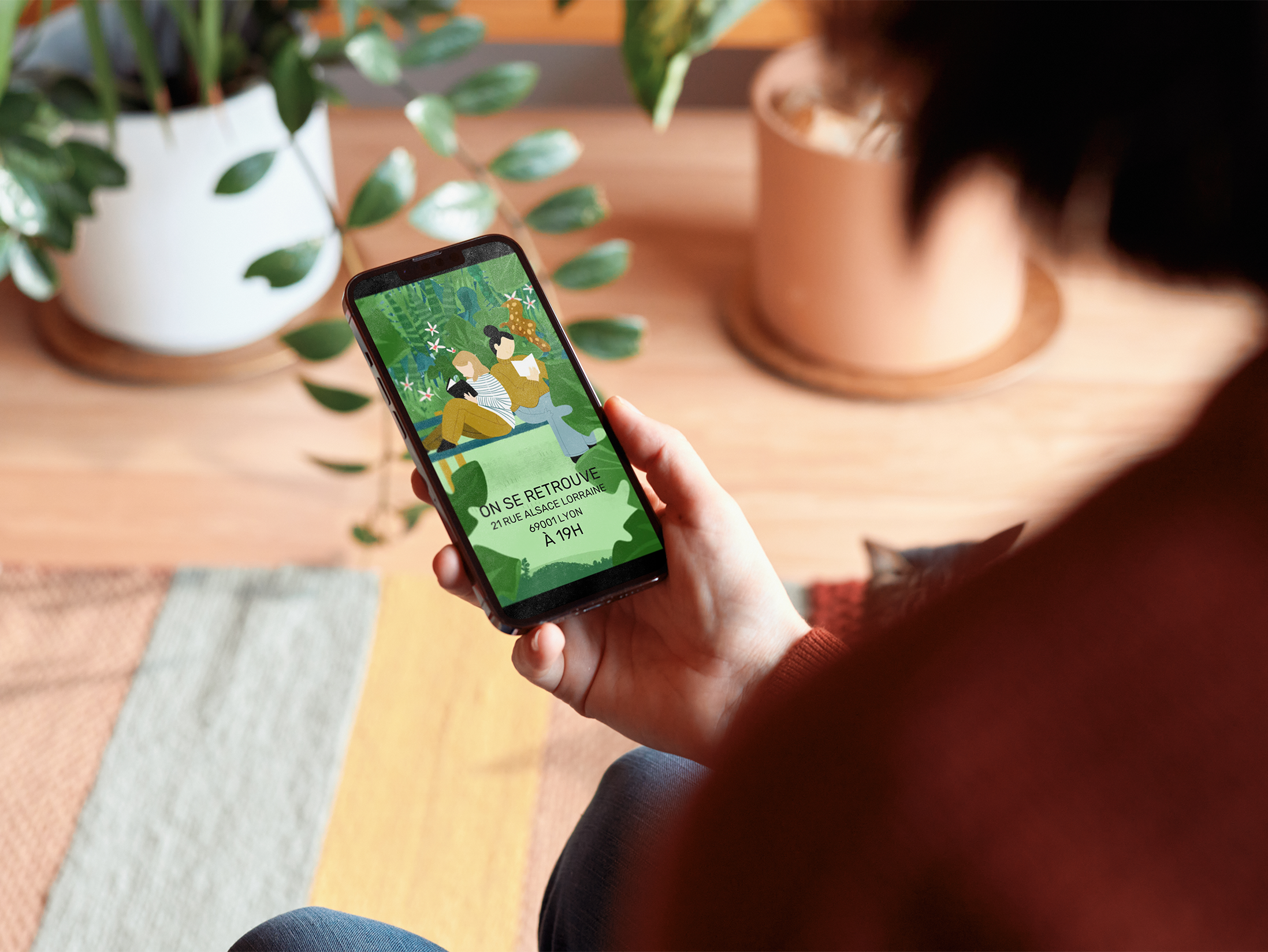 réseaux sociaux illustration de post
