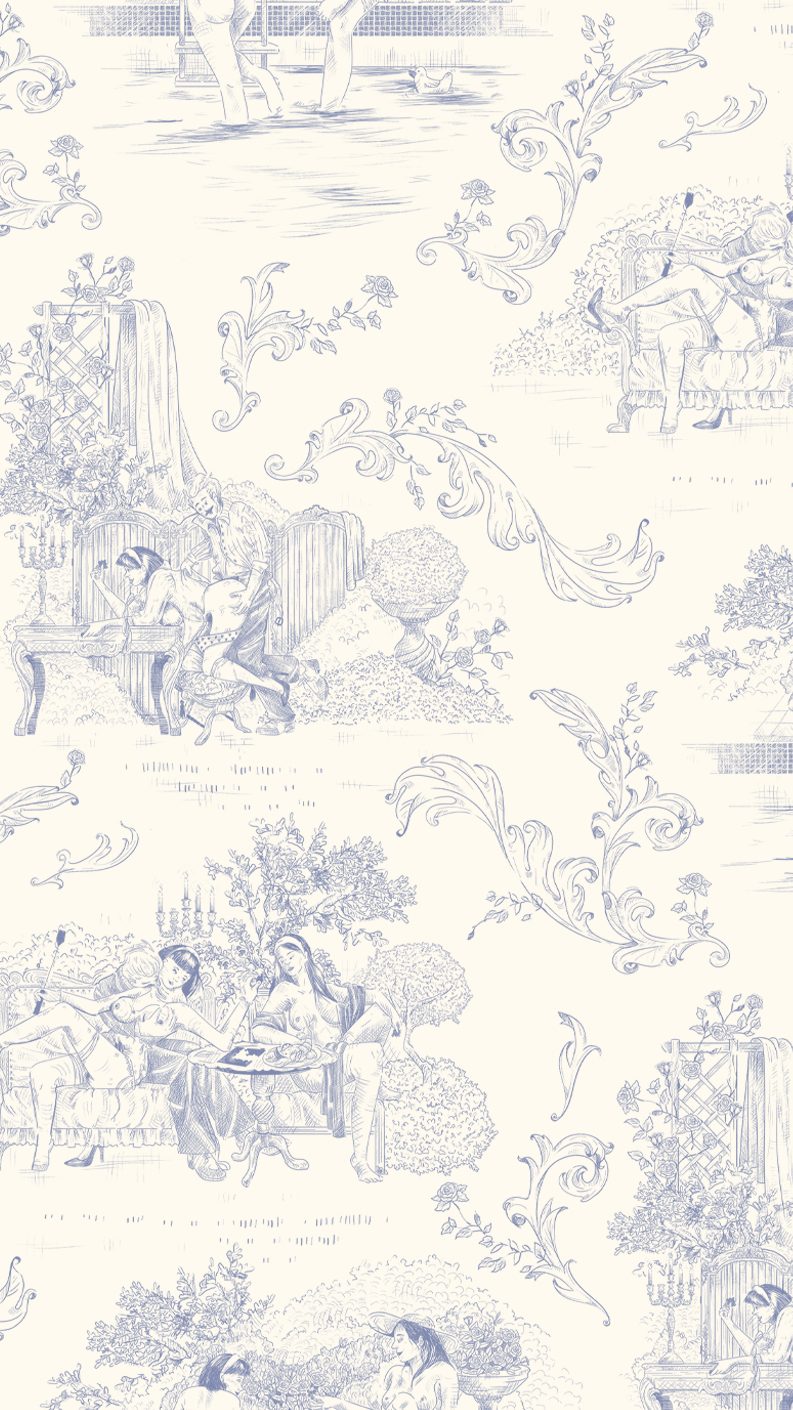 motif toile de jouy érotique
