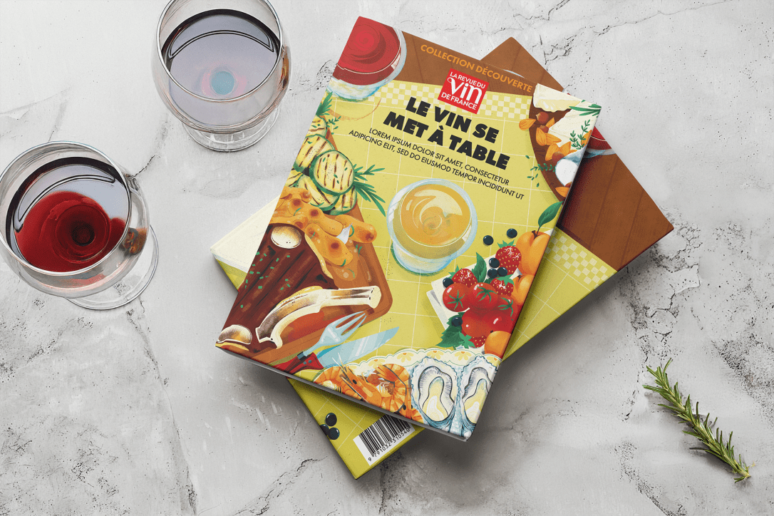 illustration couverture revue gastronomique