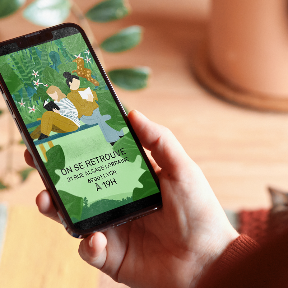 réseaux sociaux illustration de post